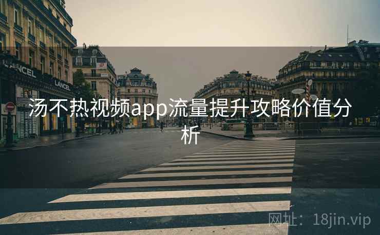 汤不热视频app流量提升攻略价值分析